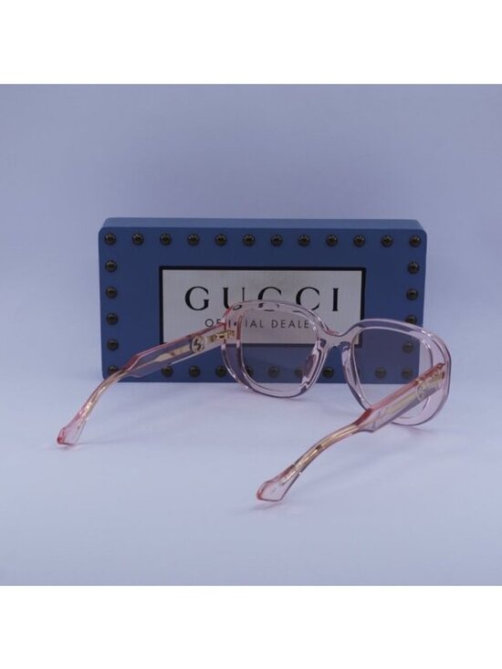 Gucci GG1557SK 003 Square Sunglasses - Transparent Nude/Pink main image 8